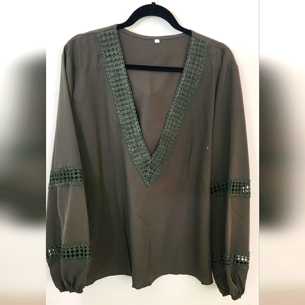 Amazon no brand blouse with lace